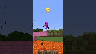 Breaking Over Lava vs Emoji Reaction minecraft meme shorts [upl. by Selimah]