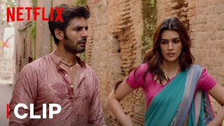 Kartik Aaryan amp Kriti Sanon Confront Pankaj Tripathi  Luka Chuppi  Netflix India [upl. by Walworth]