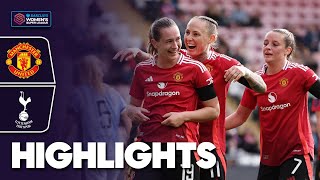 United Remain Unbeaten  Manchester United v Tottenham Highlights  Barclays WSL 202425 [upl. by Seema321]