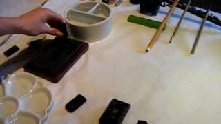 Sumie How to make ink for your Japanese brush painting [upl. by Arama998]