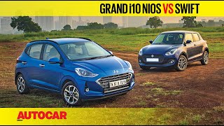 Hyundai Grand i10 Nios vs Maruti Suzuki Swift  Comparison Test Review  Autocar India [upl. by Annette]