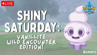 🔴 SHINY SATURDAY Vanillite Wild Encounters 80 Checks  Live Stream  Pokémon Sword shorts [upl. by Napas]