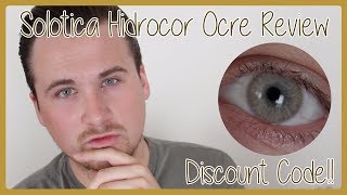 Solotica Contact Lenses Hidrocor Ocre Review  DISCOUNT CODE [upl. by Ecirtnom802]