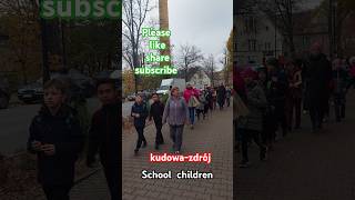 Poland 🇵🇱 kudowazdrój School children youtubeshorts poland shorts [upl. by Cornel]