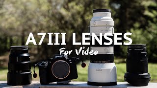 Sony A7III  Best Lenses to buy [upl. by Jehu862]