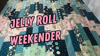 JELLY ROLL WEEKENDER Skyline Pattern  Beginner Friendly No Matching Seams No Waste [upl. by Jewel713]