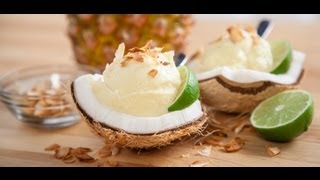 Piña Colada Sherbet  Blendtec Recipes [upl. by Corkhill800]