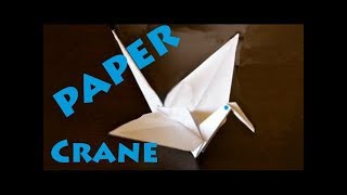 How to Make a Paper Crane Origami  Robs World [upl. by Schonthal]