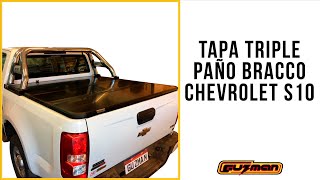 TAPA TRIPLE PAÑO BRACCO CHEVROLET S10 [upl. by Akcirre]