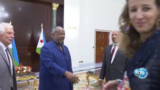 Le Président Guelleh reçoit le Haut Représentant de l’Union européenne pour les Affaires étrangères [upl. by Nnylaehs]