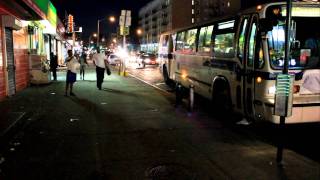 MaBSTOA Bronx Park Bound NovaBus RTS 9043 Bx19 at Lenox Avenue  145th Street  NIGHT [upl. by Caterina]