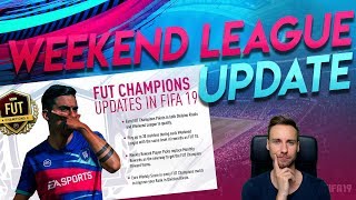 NUR NOCH 30 SPIELE IN DER WEEKEND LEAGUE IN FIFA 19 amp weitere Veränderungen und Division Rivals [upl. by Garrek]