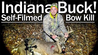 Indiana Archery Buck DOWN  Aarons First Bow Buck SELFFILMED [upl. by Sone]