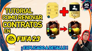 FIFA 23  TUTORIAL  COMO PONER CONTRATOS A LOS JUGADORES COMPRARLOS APLICARLOS Y RENOVARLOS 😍😱🎮 [upl. by Vitalis]