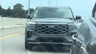 ALL NEW 2025 FORD EXPLORER SPOTTED FREEWAY DRIVING [upl. by Ilrahc]