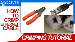 How To Make RJ45 Network Patch Cables Using RJ45 Crimp Tool  Cat 5E and Cat 6  CCTVTEK [upl. by Banwell637]