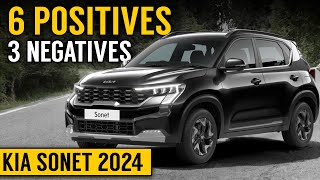 Pros and Cons of Kia Sonet Facelift 2024  Kia Sonet Positives amp Negatives  Sonet 2024 Review [upl. by Eniwtna]