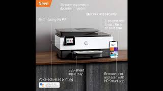 HP Officejet 8022 All in One Printer Review [upl. by Xilef]