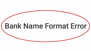 Bank Name Format Error Problem Solve In Dream11 Crown 11 [upl. by Oech246]