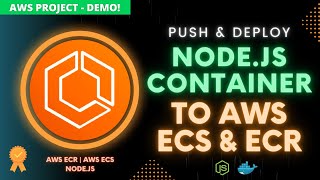 Deploy Node JS Docker Container to AWS ECS Cluster Fargate 🚀 Step By Step [upl. by Erelia381]