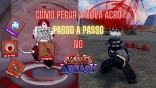 COMO PEGAR A NOVA ACRO NO KING LEGACYPASSO A PASSO [upl. by Rema]