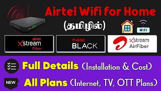 📶 Airtel WiFi Connection for Home Tamil  Airtel Unlimited WiFi Plans in Tamil 📶 [upl. by Otreblon831]