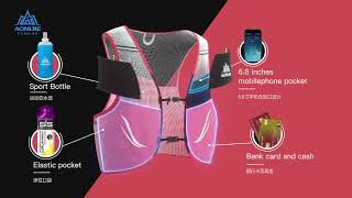 AONIJIE 25L Portable Running Hydration Vest [upl. by Vidal224]