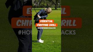 The drill to stop you duffing your pitch shots 🤞 HowDidiDoHacks shorts shortvideo shortsfeed [upl. by Nomyaw882]