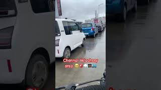 Red alert 🚨 chennai area Within one hour in Velachery area ☹️ chennai redalert rain news [upl. by Bruning133]