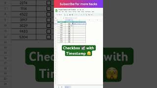 Excel trick 19 Checkbox with timestamp excel excelformulas timestamp trendingstatus shorts [upl. by Ygiaf]