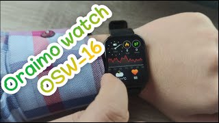 🇲🇦 Unboxing Oraimo Smartwatch Osw 16  Oraimo Watch تقديم الساعة الذكية 🇲🇦 [upl. by Enram95]