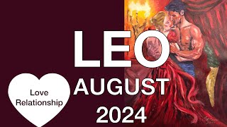 ♌️ Leo August 2024 ❤️ Take a leap of faith ❤️ Love Relationship Tarot Reading [upl. by Upton919]