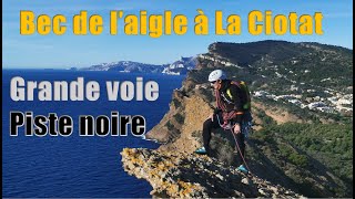 Le Bec de laigle La Ciotat  Grande voie Piste noire [upl. by Assirhc150]