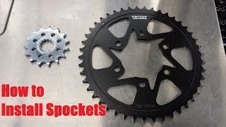 How to install sprockets on 201316 ZX6r [upl. by Jeannie]