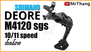 UNBOXING RD Shimano Deore M4120  RD Deore M4120 SGS 1011 Speed SEPEDAVLOG [upl. by Yleve]