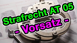 Strafrecht AT 05  Subjektiver Tatbestand  Vorsatz und Fahrlässigkeit [upl. by Graf]