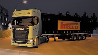 REALISTIC DRIVING WITH NEW ELECTRIC SCANIA S BEV IN EURO TRUCK SIMULATOR 2 [upl. by Greenwood]