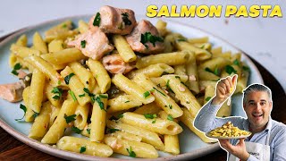 How to Make SALMON PASTA Like an Italian [upl. by Leontine651]