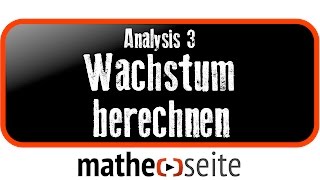 Wachstum berechnen was ist Wachstum und wie berechnet man ihn  A30 [upl. by Akinit]