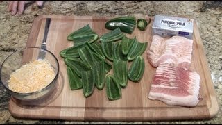 Jalapeño Poppers bacon wrapped cream cheese filled and easy [upl. by Rexford441]