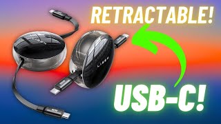 LISEN Retractable USBC Cable Review MUST HAVE for Travel [upl. by Aisenet]