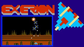 Exerion FC · Famicom video game port  1 player 4loop session 🎮 [upl. by Belldame748]