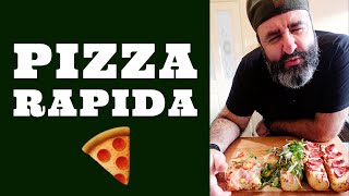 Reteta de pizza rapida Cum sa faci pizza pe paine [upl. by Acilef218]