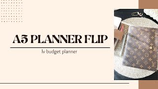 A5 Planner Flip  LV BUDGET PLANNER [upl. by Eidolem]