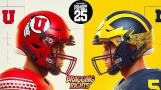 UTAH 🔴⚪️🆚 Michigan🟡🔵 NBA College LG NCAA 25 [upl. by Noli]