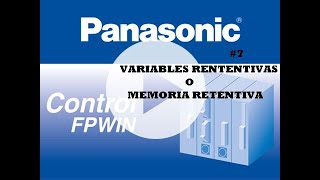 CURSO DE PROGRAMACIÓN FPWIN PRO 7 VARIABLES RETENTIVAS O MEMORIA RETENTIVA [upl. by Emmett]