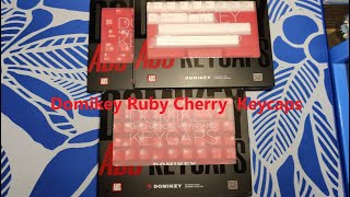 Domikey Ruby Cherry Keycaps  Review  TKD Cycle7  HMX Emo [upl. by Smail]