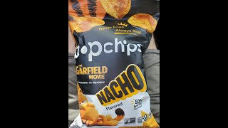 Popchips Nacho Flavored Popped Potato Snack Review [upl. by Anuahsal278]