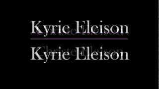 Gregorian Chant Kyrie Eleison with lyrics best  The Cathoilc Lady [upl. by Ayot]