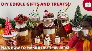 DIY Edible Gift Ideas  Home Made Hot Chocolate  Mason Jar Gifts [upl. by Wellesley]